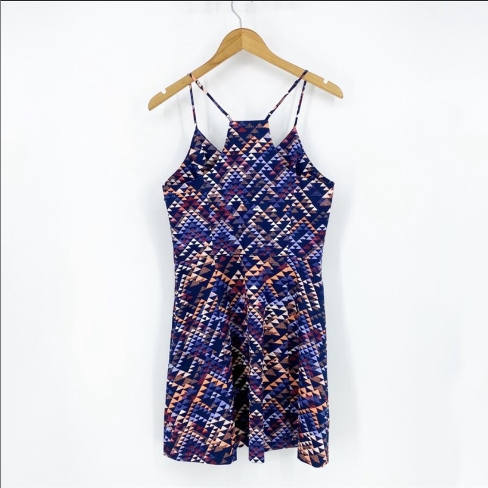 Banana Republic Geometric Flare Dress
